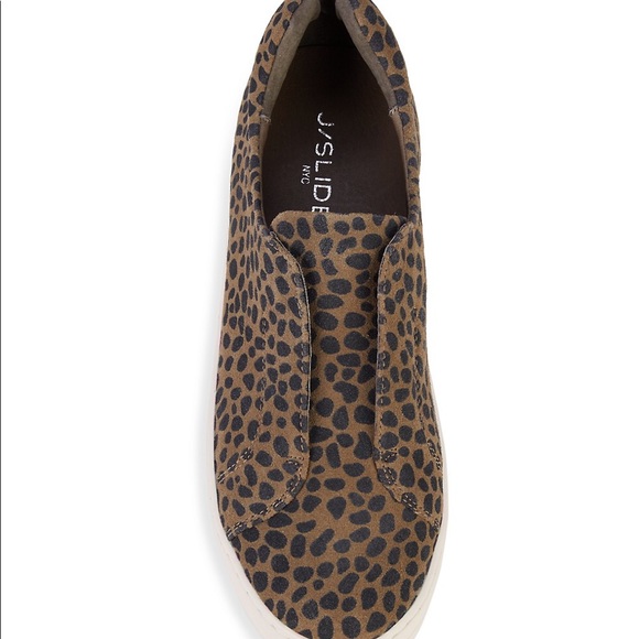 J/Slides Cheetah-Print Suede Sneakers - Picture 3 of 5